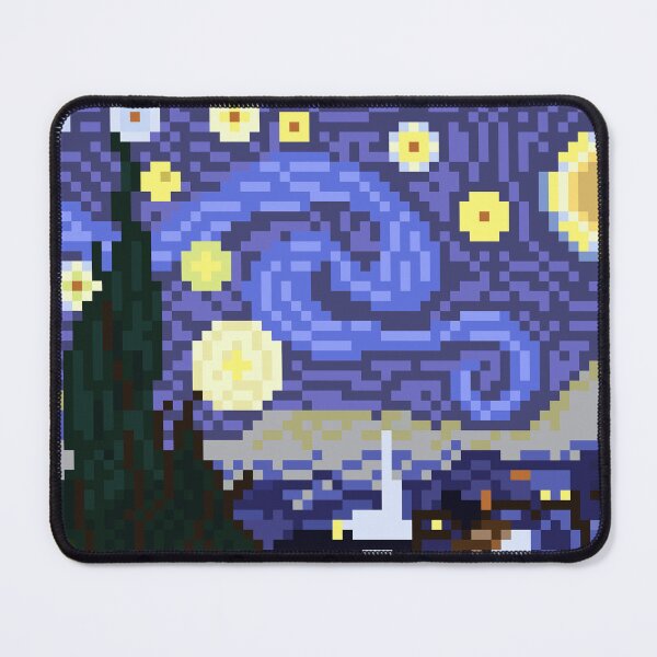 Item preview, Van Gogh's Starry Night Pixel Art designed and sold by Pixelification.
