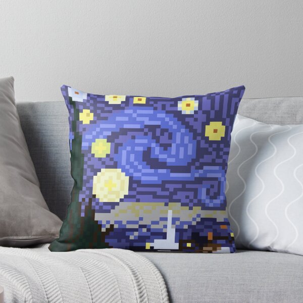 Item preview, Van Gogh's Starry Night Pixel Art designed and sold by Pixelification.