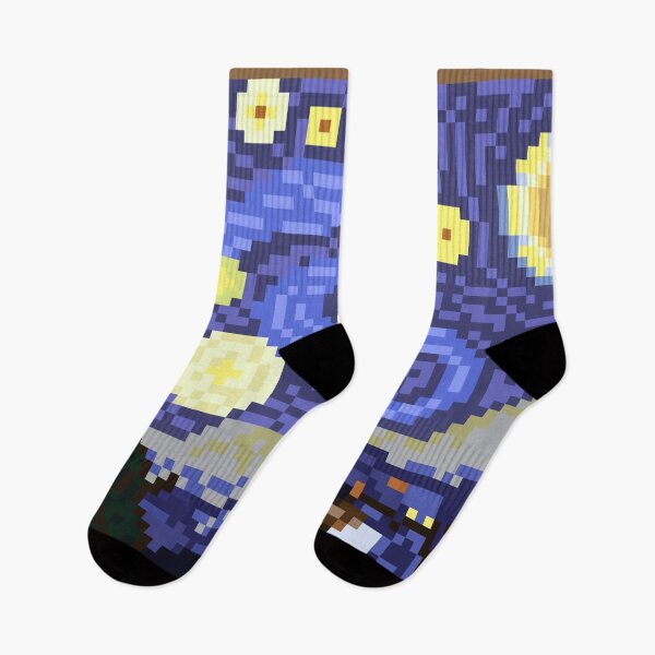 Item preview, Van Gogh's Starry Night Pixel Art designed and sold by Pixelification.