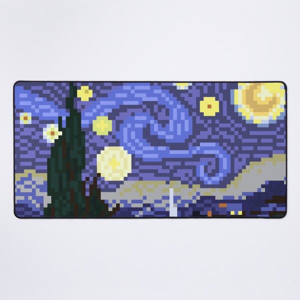 Item preview, Van Gogh's Starry Night Pixel Art designed and sold by Pixelification.