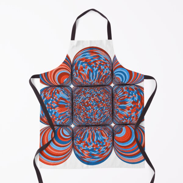 Item preview, Set of 9 circles composed of particles of reddish and blue tones designed and sold by arteopolis.