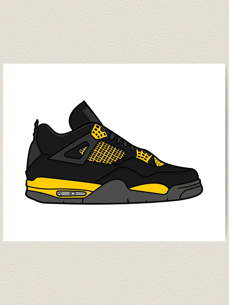 AIR JORDAN4 アート 点描画 banana Yamamoto
