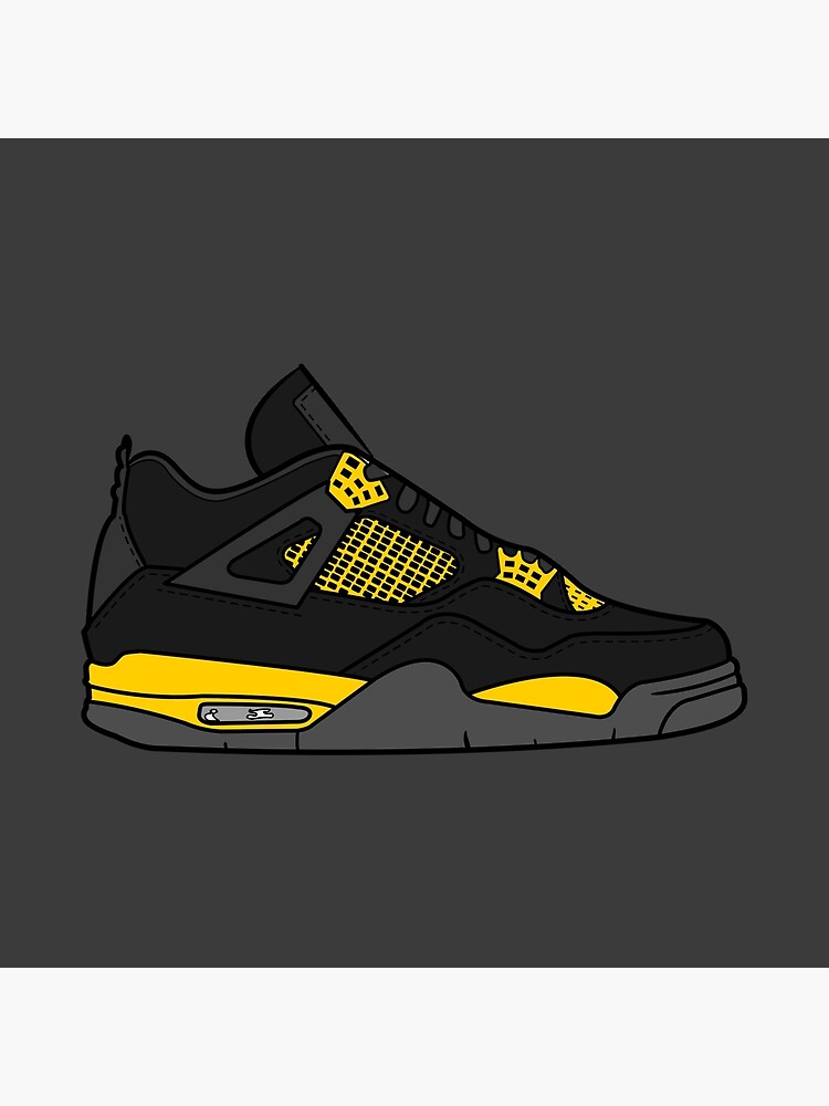 Jordan 4 Military black Sticker for Sale by Fairservices