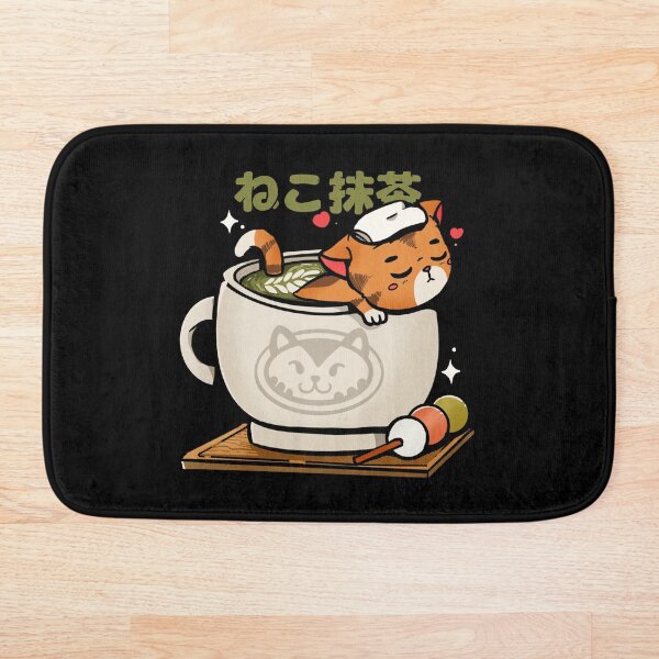 Artikelvorschau, Katze Matcha Onsen - Geschenk für Katzenliebhaber entworfen und verkauft von MuloPops.