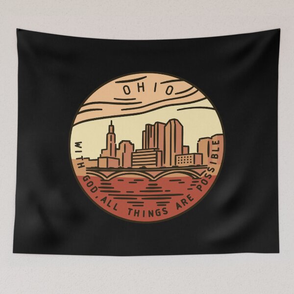 Item preview, Ohio with God, all things are possible  designed and sold by VintageRealm.