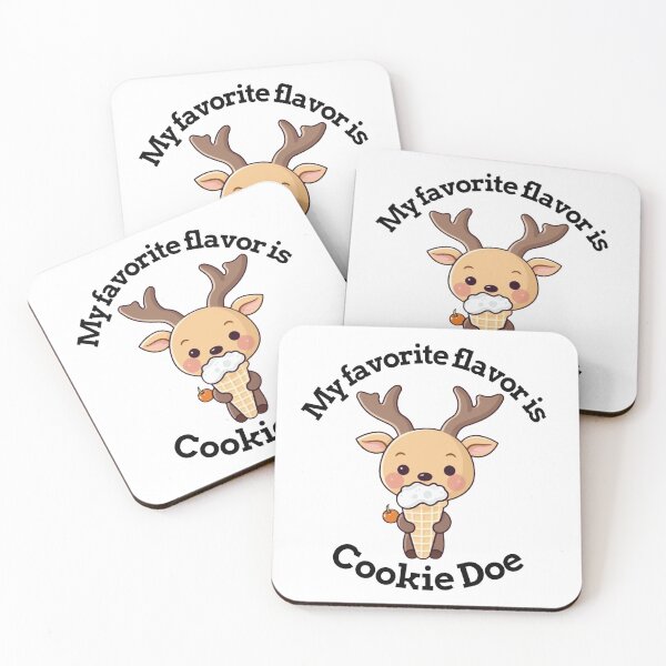 Item preview, Cute Deer Eating Ice Cream Favorite Flavor Cookie Doe designed and sold by jakeparco.