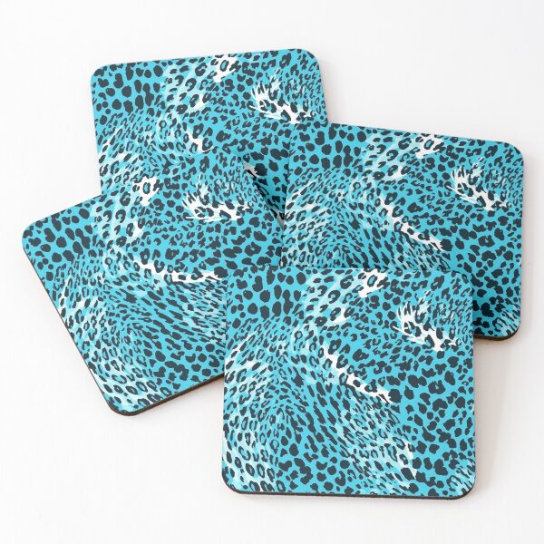 Item preview, White and Blue Jaguar Fur Seamless Pattern designed and sold by seamlessStuff.