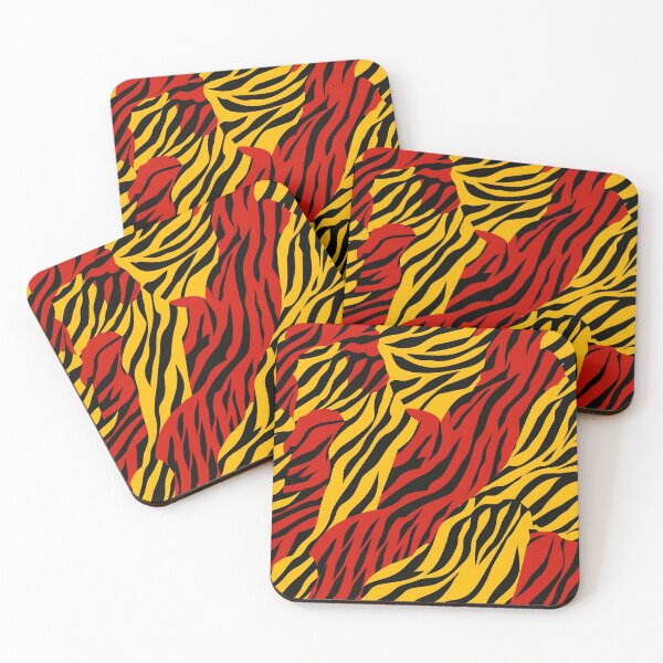 Item preview, Red and Yellow Tiger Fur Seamless Pattern  designed and sold by seamlessStuff.