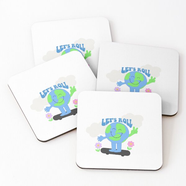 Item preview, Let's Roll Earth Skateboarding Print designed and sold by skatemabe.