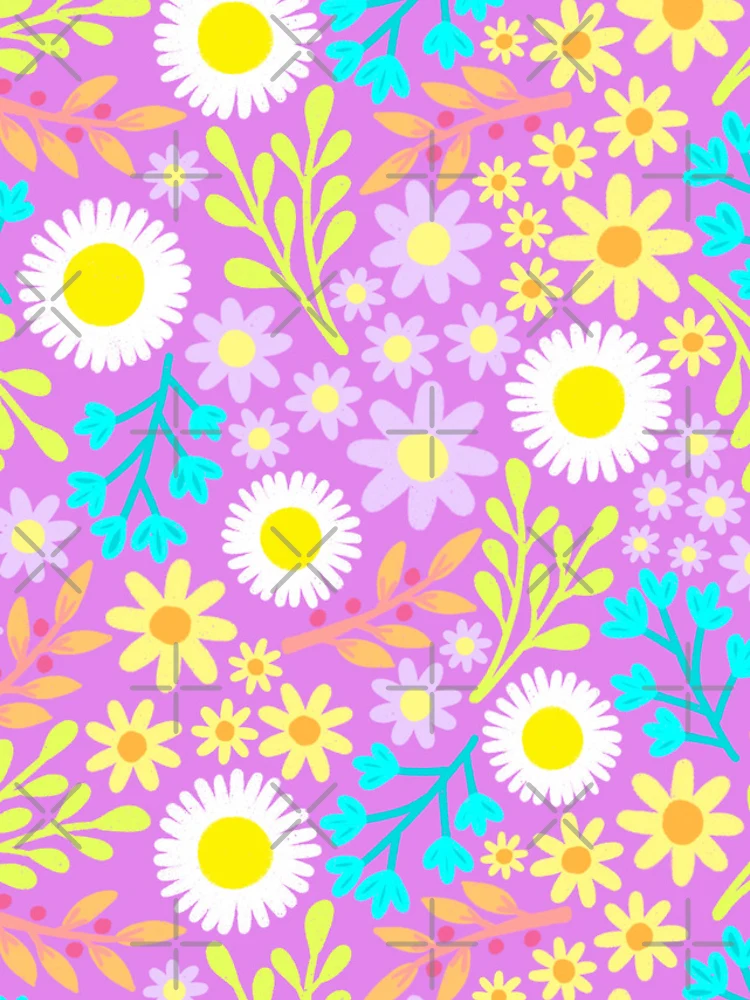 Thumbnail 4 of 4, Samsung Galaxy Phone Case, Spring Flower Pattern designed and sold by AlwaysBeColoring.