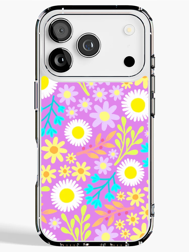 Thumbnail 1 of 5, iPhone Case, Spring Flower Pattern designed and sold by AlwaysBeColoring.