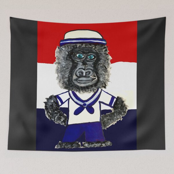 Item preview, Gorilla in a Sailor Suit designed and sold by Maureen Zaharie.