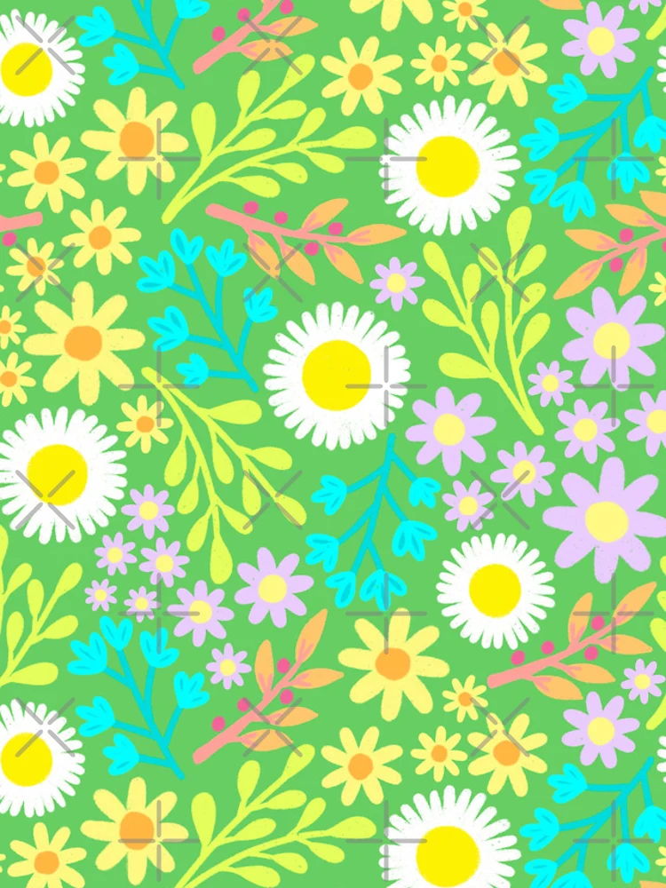 Thumbnail 4 of 4, Samsung Galaxy Phone Case, Green Spring Pattern Design  designed and sold by AlwaysBeColoring.