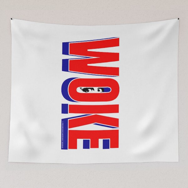 Artikelvorschau, PMD00773 Progressive Movement Designs Das Woke Eyes-Design zeigt, dass Sie aufgewacht sind und progressive Ziele für progressive Demokraten, Unabhängige und Anhänger von Bernie Sanders unterstützen entworfen und verkauft von ProgressiveLeft.
