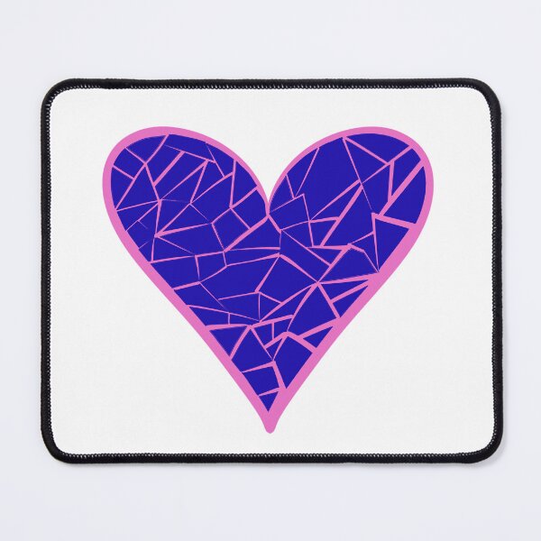 Item preview, Heartfelt Mosaic blue  designed and sold by Alwayscreateart.