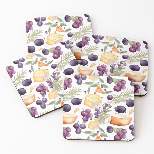 Item preview, Wine and Cheese Water Color 1 designed and sold by FantasyRealmOP.