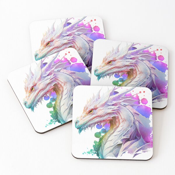 Item preview, Majestic White Dragon Watercolor designed and sold by Art-by-Aelia.