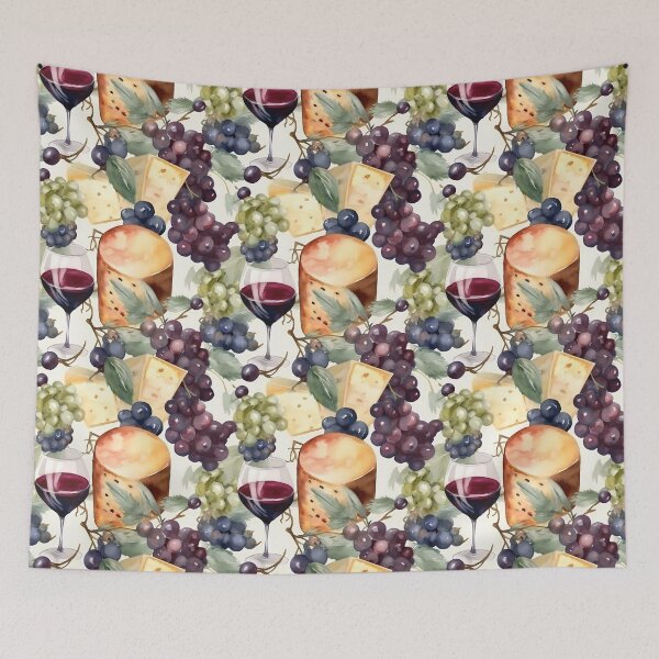 Item preview, Wine and Cheese Water Color 2 designed and sold by FantasyRealmOP.
