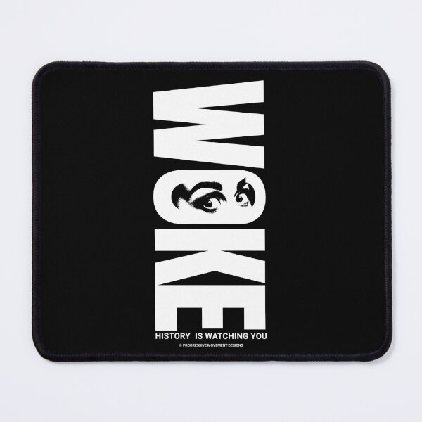 Item preview, PMD00774 Progressive Movement Designs Woke eyes design shows you are woke and support progressive goals for progressive Democrats Independents and Bernie Sanders supporters designed and sold by ProgressiveLeft.