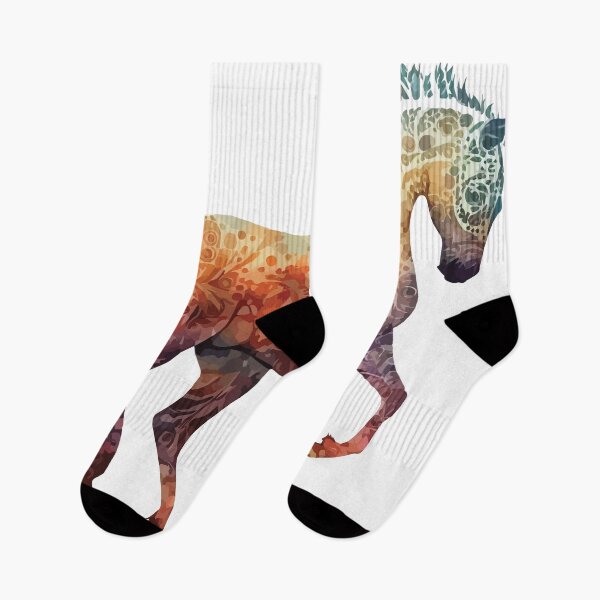 Item preview, A Bohemian Patterned Watercolor Horse - Boho Animals  designed and sold by GVRDesign.