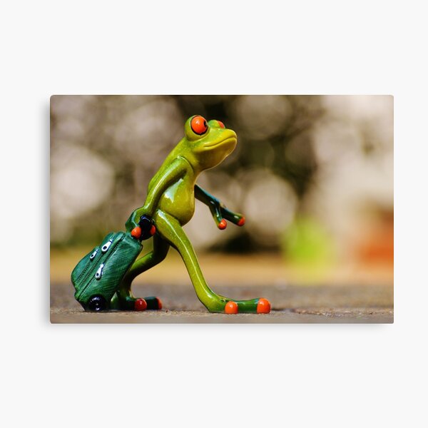Frog art, walking frog, green art Poster for Sale by QueenDomWork