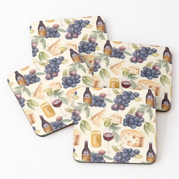 Item preview, Wine and Cheese Water Color 5 designed and sold by FantasyRealmOP.