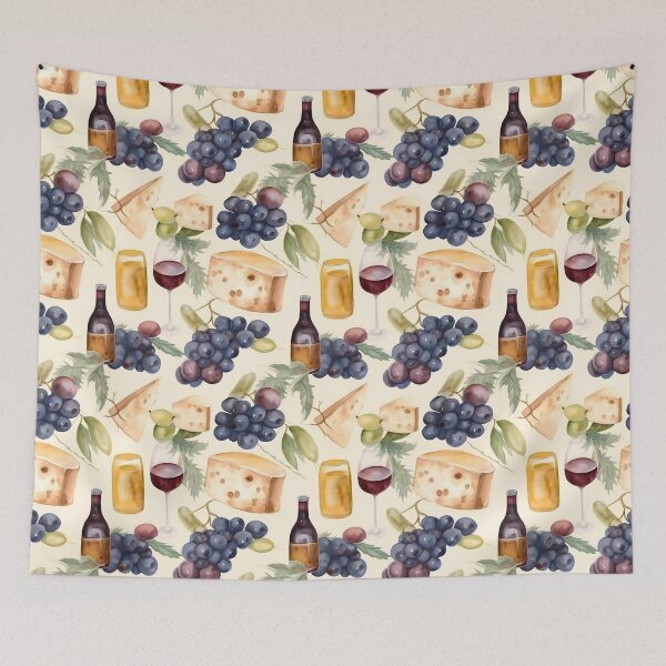 Item preview, Wine and Cheese Water Color 5 designed and sold by FantasyRealmOP.