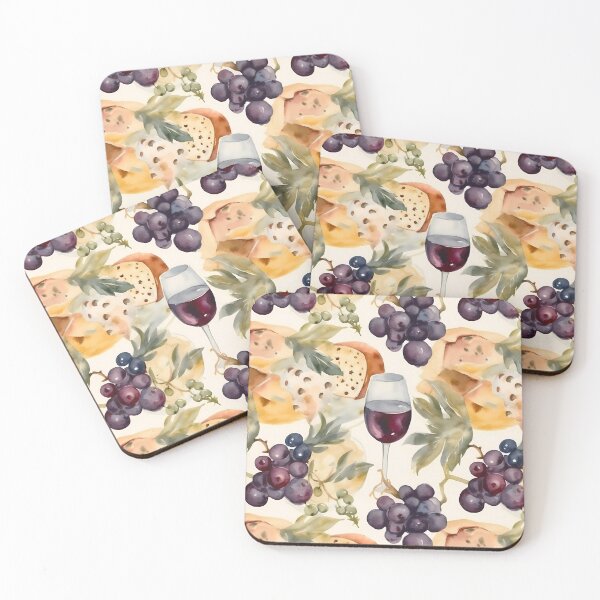 Item preview, Wine and Cheese Water Color 6 designed and sold by FantasyRealmOP.