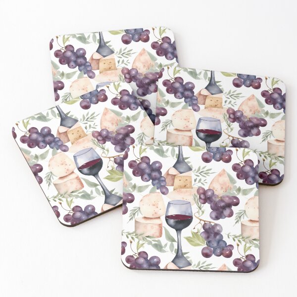 Item preview, Wine and Cheese Water Color 7 designed and sold by FantasyRealmOP.