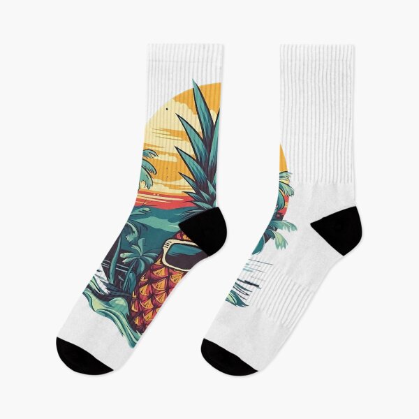 Item preview, Cups, bags, quilts, and t-shirts with a pineapple wearing sunglasses on vacation at the beach designed and sold by relso.