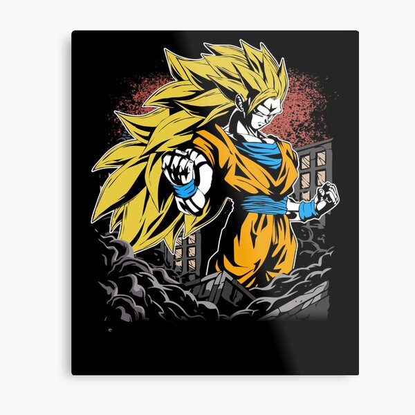 Super Saiyan 3 Goku Metal Print for Sale by ItalianBrussel