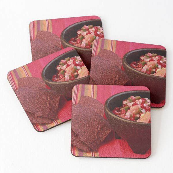 Item preview, Orange Pomegranate Salsa and Blue Corn Tortilla Chips designed and sold by Robert Armendariz.