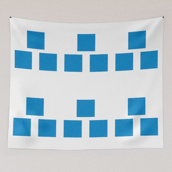 Item preview, Three Blue Squares designed and sold by Symbologee.