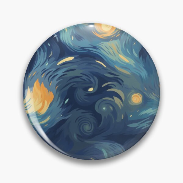 Item preview, Starry Night Inspired: Vincent Van Gogh Masterpiece Pattern designed and sold by PaintLabs.