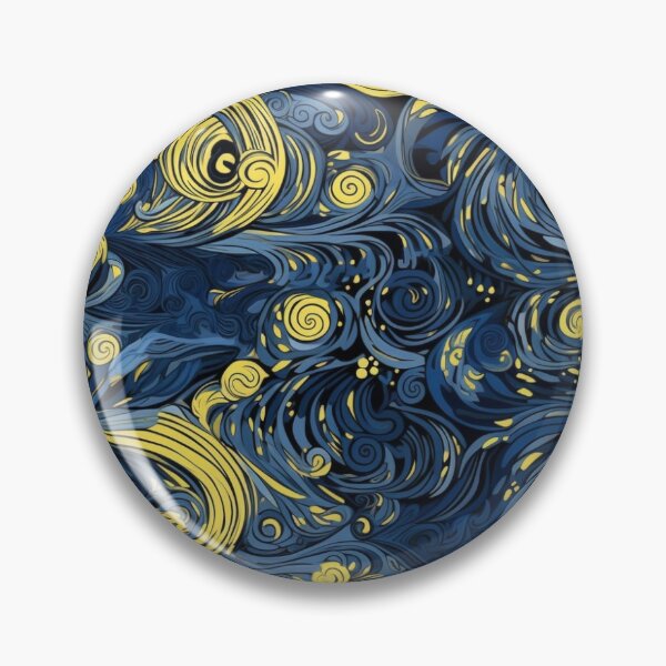 Item preview, Starry Night Inspired: Vincent Van Gogh Masterpiece Pattern designed and sold by PaintLabs.