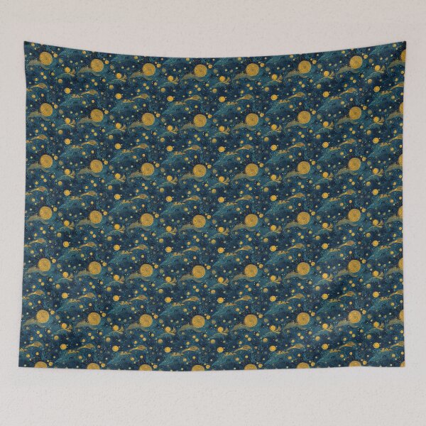 Item preview, Starry Night Inspired: Vincent Van Gogh Masterpiece Pattern designed and sold by PaintLabs.