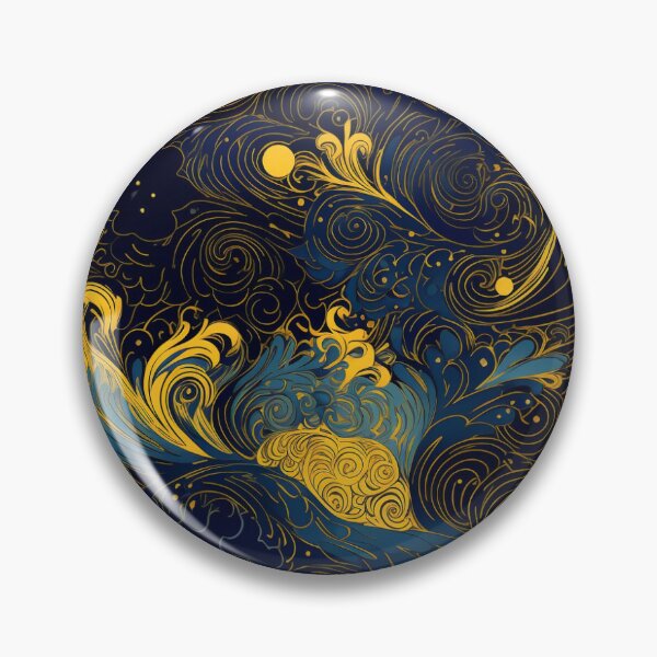 Item preview, Starry Night Inspired: Vincent Van Gogh Masterpiece Pattern designed and sold by PaintLabs.