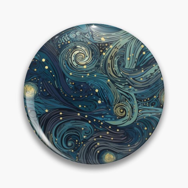 Item preview, Starry Night Inspired: Vincent Van Gogh Masterpiece Pattern designed and sold by PaintLabs.
