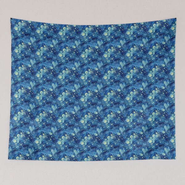 Item preview, Starry Night Inspired: Vincent Van Gogh Masterpiece Pattern designed and sold by PaintLabs.