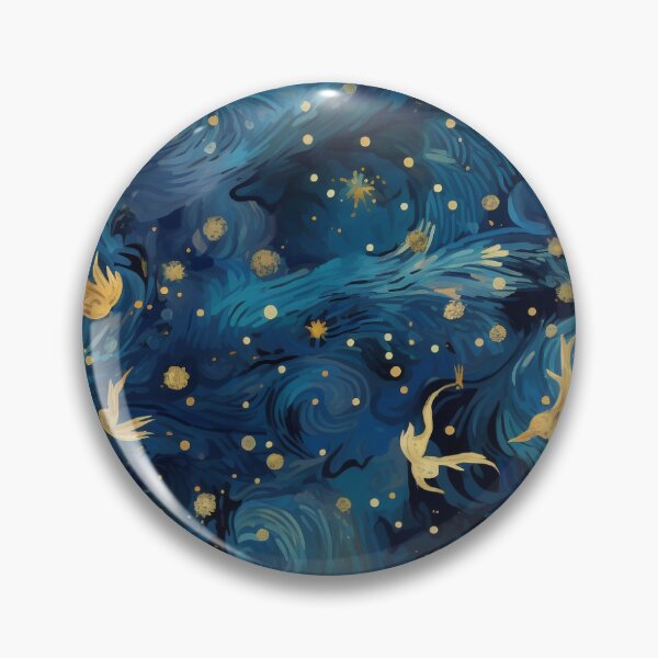 Item preview, Starry Night Inspired: Vincent Van Gogh Masterpiece Pattern designed and sold by PaintLabs.