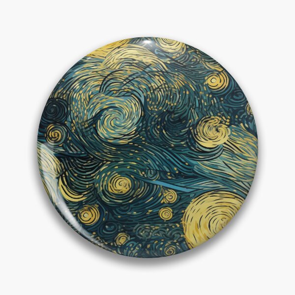 Item preview, Starry Night Inspired: Vincent Van Gogh Masterpiece Pattern designed and sold by PaintLabs.