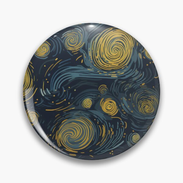 Item preview, Starry Night Inspired: Vincent Van Gogh Masterpiece Pattern designed and sold by PaintLabs.