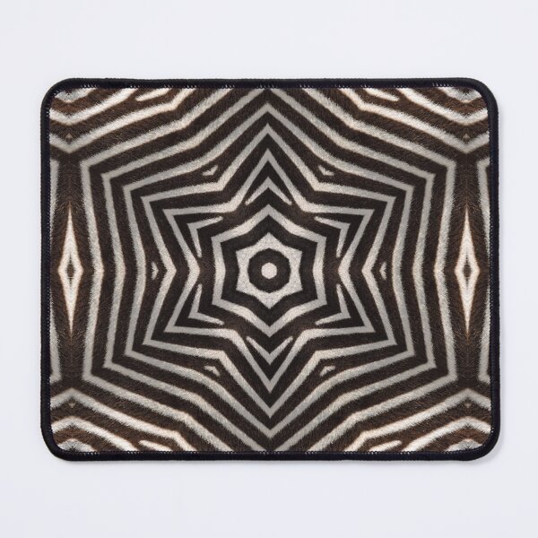 Item preview, Zebra Fur Texture Kaleidoscope Pattern 50 designed and sold by Swabcraft.