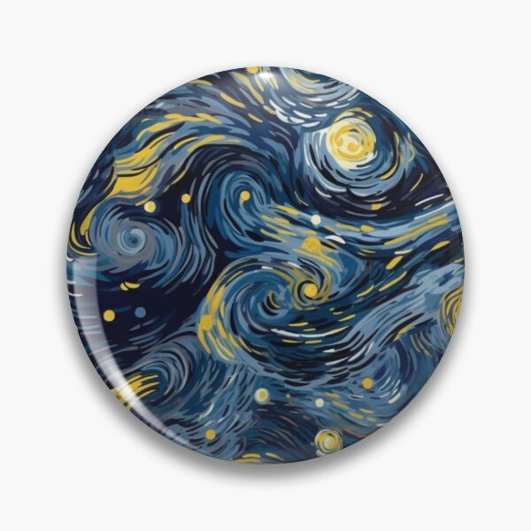 Item preview, Starry Night Inspired: Vincent Van Gogh Masterpiece Pattern designed and sold by PaintLabs.