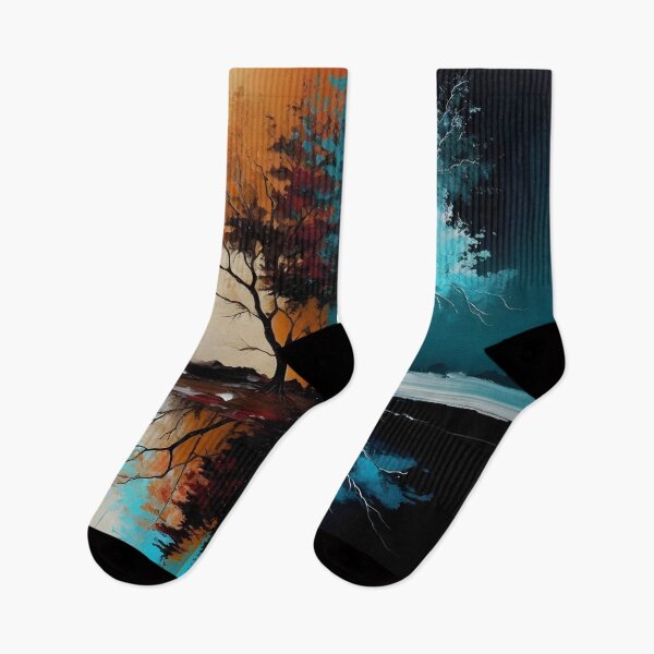 Item preview, The Reflection of Autumn and Winter -  Abstract Art Showing the Beauty of Seasons designed and sold by Digital Artifacts.