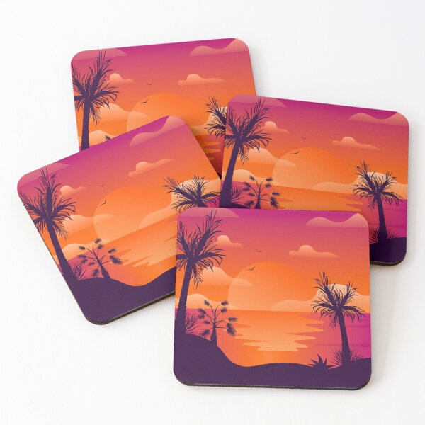Item preview, Coconut Palm Trees On Beach designed and sold by TheCatmeow2000.