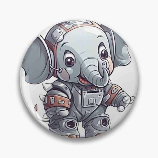 Item preview, Robo-Baby Ellie: The Cutest Little Mechanized Elephant! designed and sold by Designs-By-Geli.