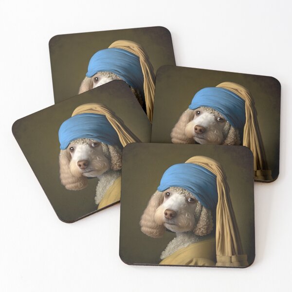 Item preview, Poodle with a pearl earring, Girl with a pearl earring designed and sold by Kar114.