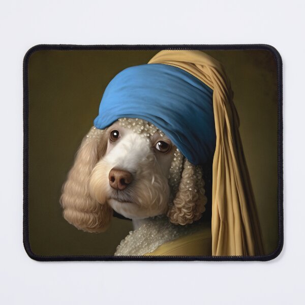 Item preview, Poodle with a pearl earring, Girl with a pearl earring designed and sold by Kar114.