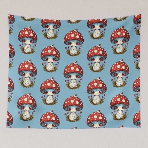 Item preview, cute kawaii colorful mushroom designed and sold by Quiki.